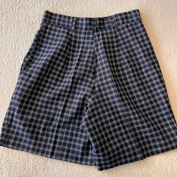 Vintage Jeremy Scott for Braemar Petites Plaid Pleated Shorts - Picture 12 of 12
